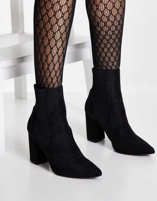 Steve madden black hot sale heel booties