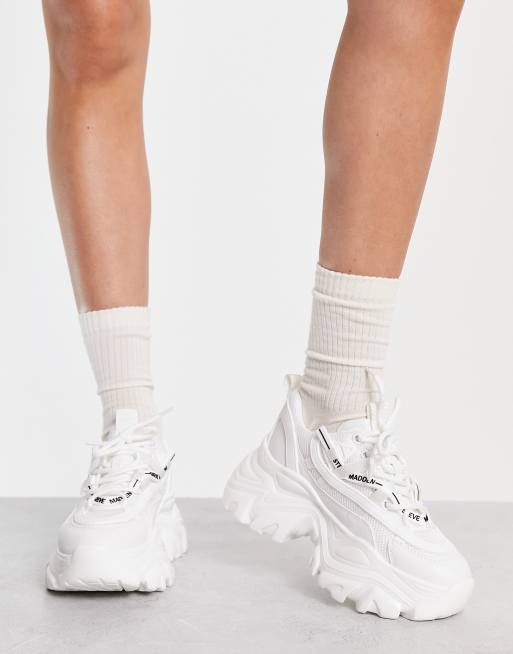 Steve Madden Recoupe chunky platform trainers in white ASOS