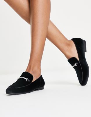 Steve Madden reign snaffle loafer in black