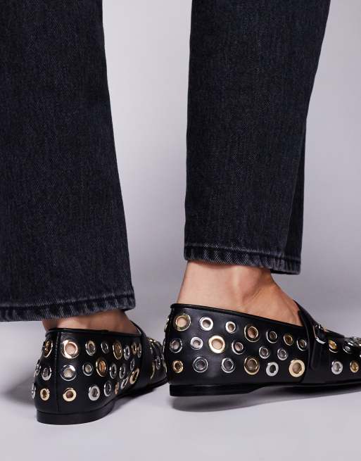 Steve Madden - Rejoice-S - Ballerina's met oogjes in zwart, 2 van 4