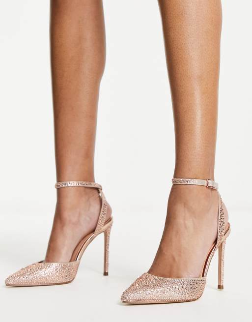 Scarpe tacco oro rosa sale