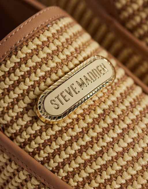 Steve Madden - Ridgeview - Geweven loafers in naturel raffia, 3 van 4