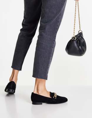 steve madden black suede loafers