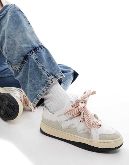 Steve Madden - Roaring - Sneakers in gebroken wit en beige