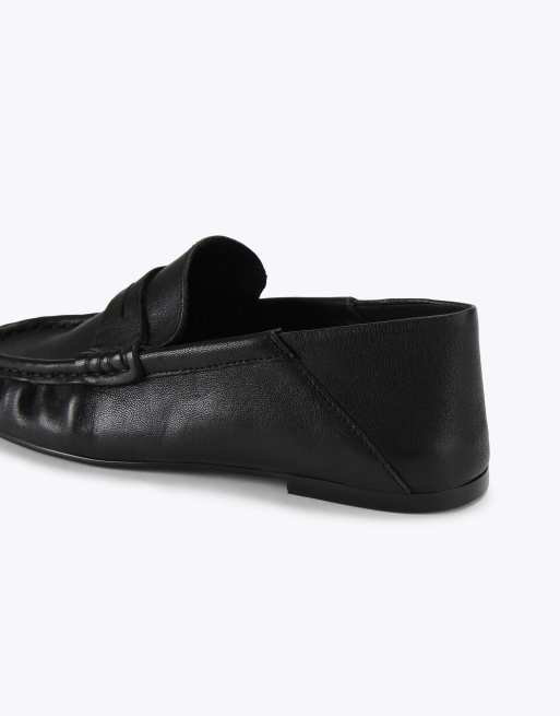 Steve Madden Roger black flat shoes in black, 3 of 4