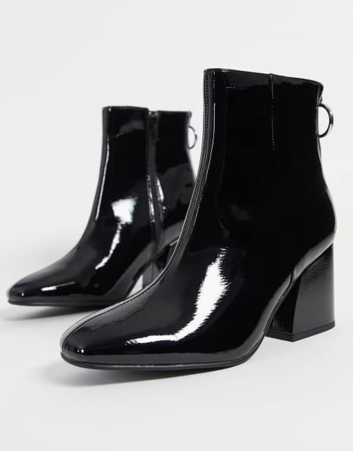 Steve madden black patent on sale boots