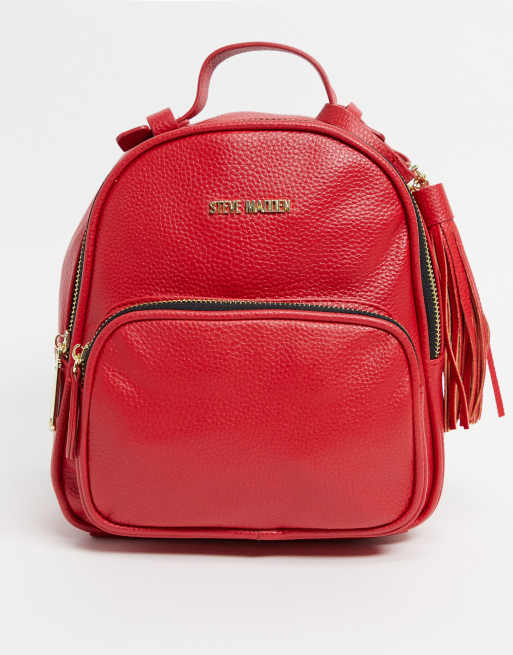 Steve Madden Sac dos avec logo Rouge