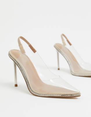 escarpin transparent asos