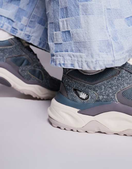 Steve Madden Serpent chunky trainers in blue ASOS