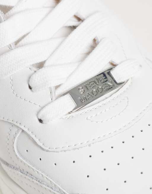 Steve Madden – Shawn – Leder-Sneaker in Weiß, 3 von 5