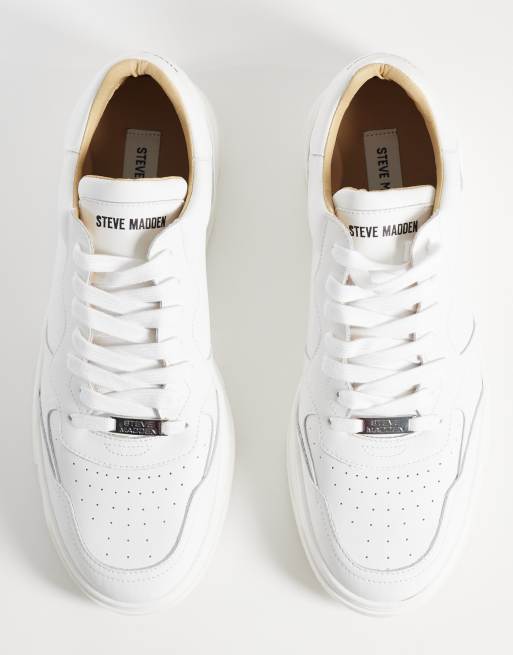 Steve Madden - Shawn - Sneakers in wit leer, 2 van 5