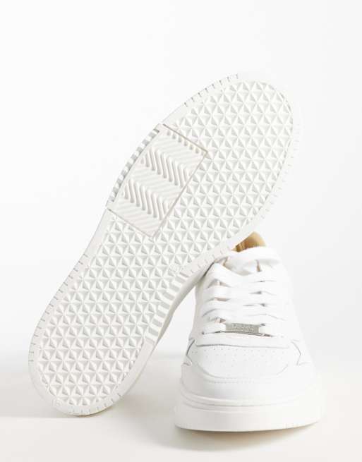 Steve Madden - Shawn - Sneakers in wit leer, 4 van 5