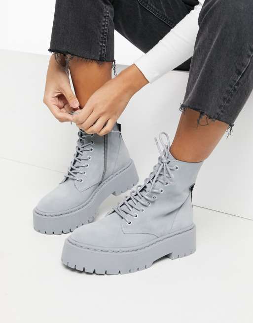 Steve madden outlet grey suede boots