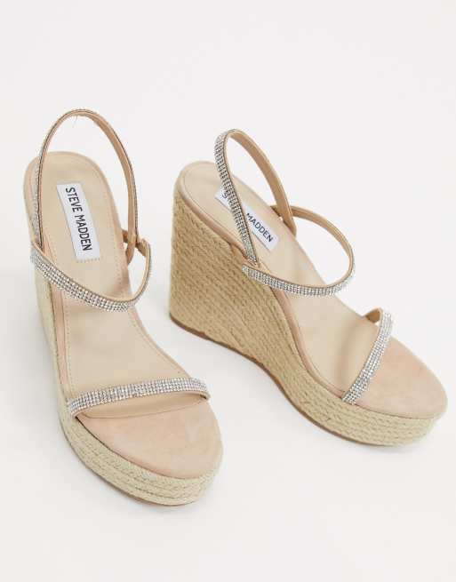 Steve Madden Skylight wedge espadrille sandal in rhinestone ASOS