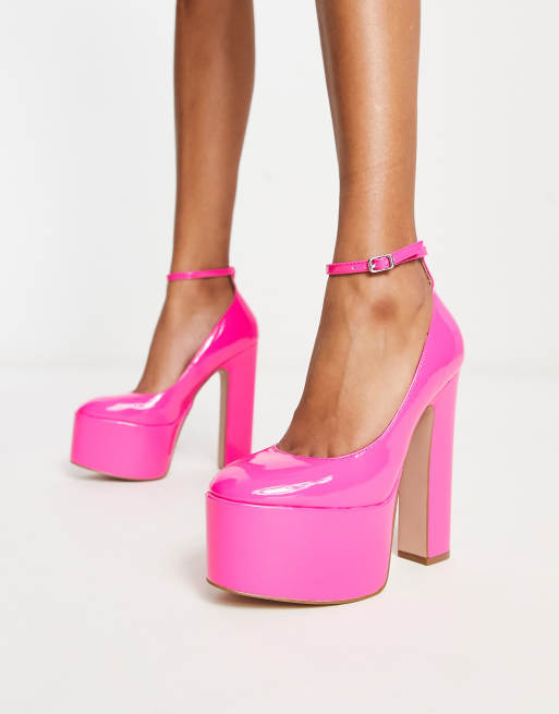 Steve Madden - Skyrise - Lyserøde plateau-laksko, 3 af 4