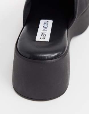 steve madden slinky black chunky flatform sandals