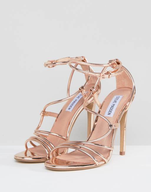 Steve madden rose on sale gold strappy heels