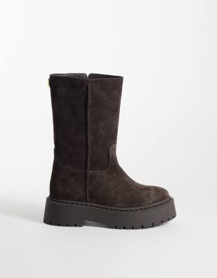 Steve Madden Soleil Boots In Brown