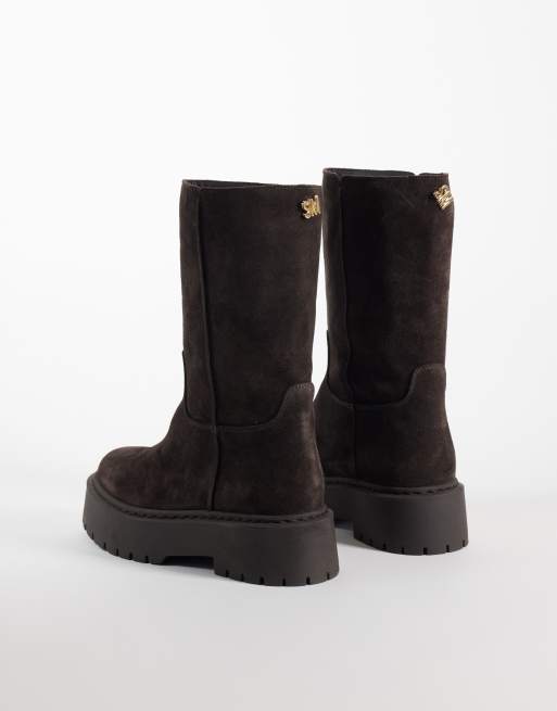 Steve Madden Soleil boots in burnished brown suede, 2 of 4