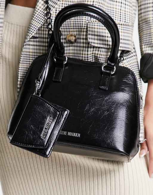 Steve Madden - Sort crossbody-taske med hank øverst, 2 af 4