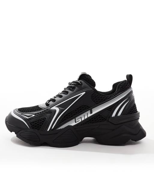 【Steve Madden】パーカー ブラック マルチ PARKER Black Multi Platform Low-Top Sneaker | Women's