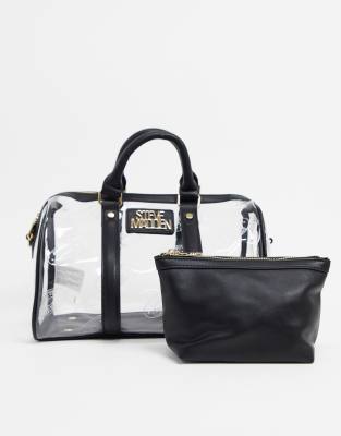 clear steve madden purse