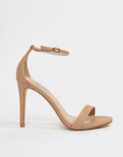 Steve madden stecy blush barely there heeled sandals on sale