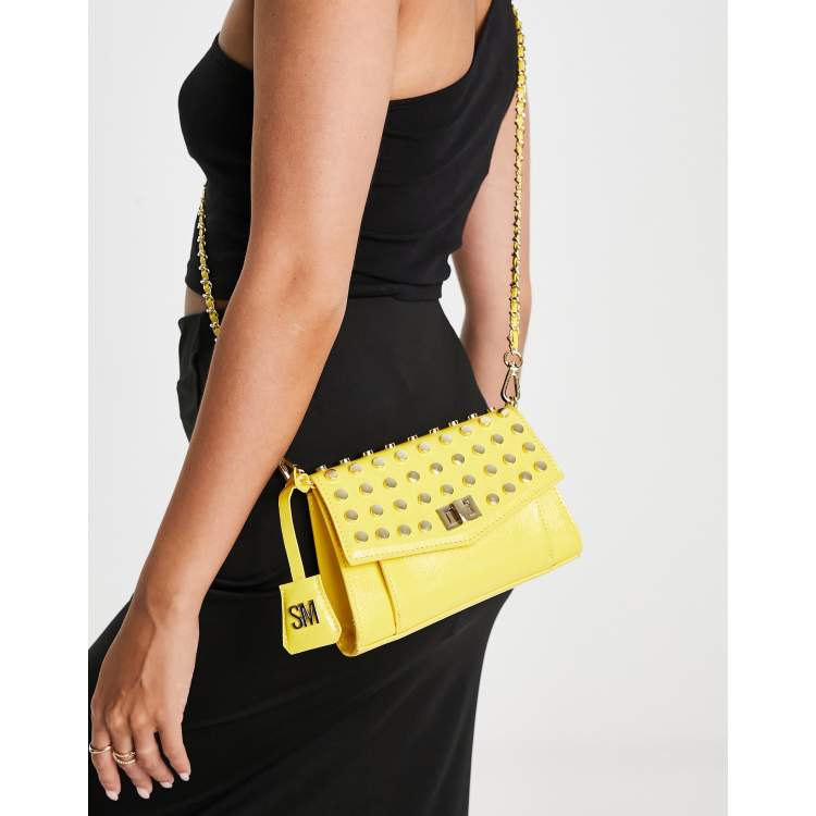 No Boundaries yellow patent crossbody bag. munimoro.gob.pe