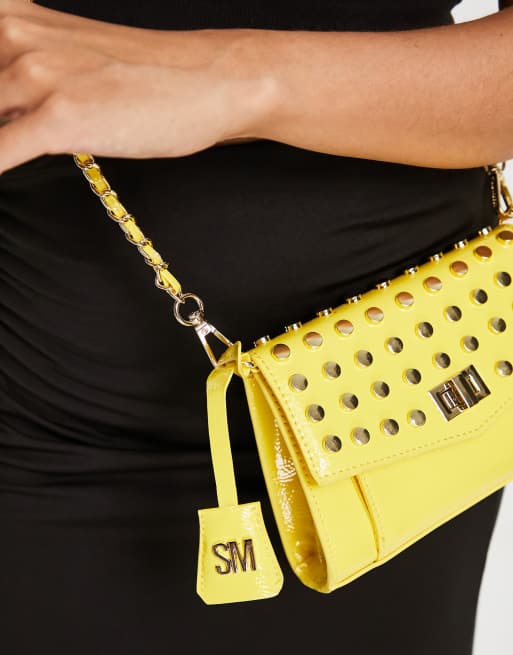 No Boundaries yellow patent crossbody bag. munimoro.gob.pe