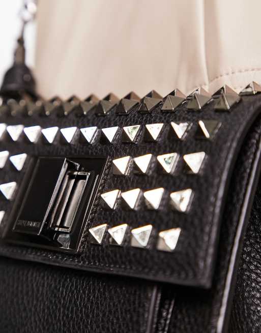 Steve madden black store studded purse