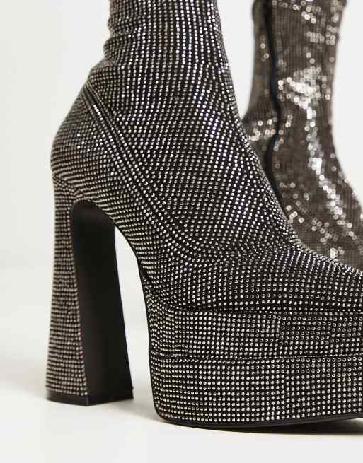 Rhinestone boots hot sale steve madden