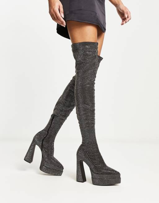 Steve madden high knee cheap boots