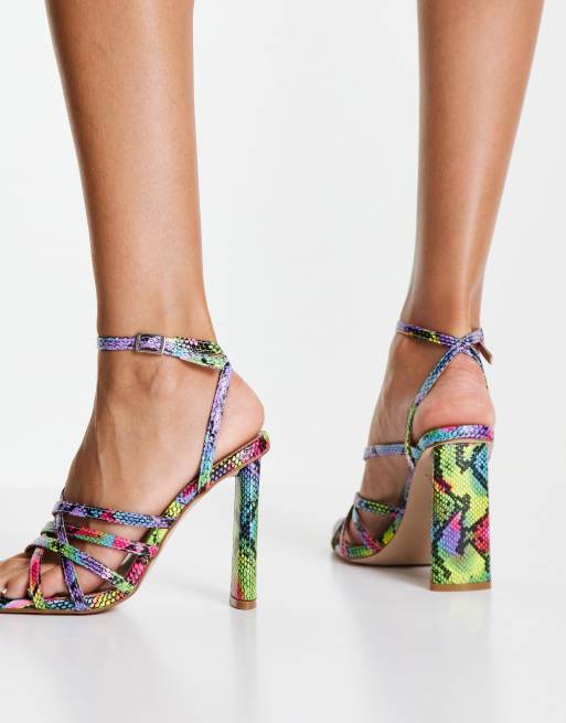 Rainbow store snake heels