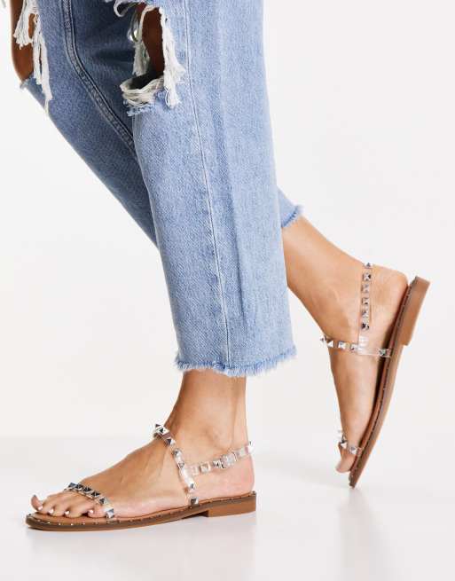 Steve Madden – Teez – Genomskinliga sandaler med nitar