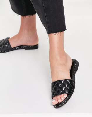 steve madden quilted slides