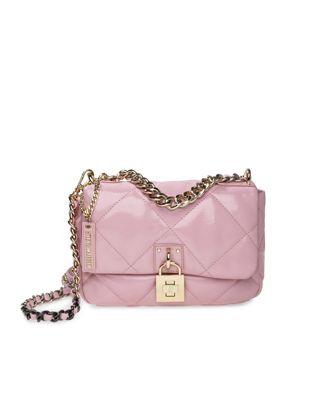 Steve Madden Terra quilted cross-body bag with chain in light pink | ASOS