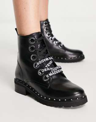 steve madden spiked combat boots