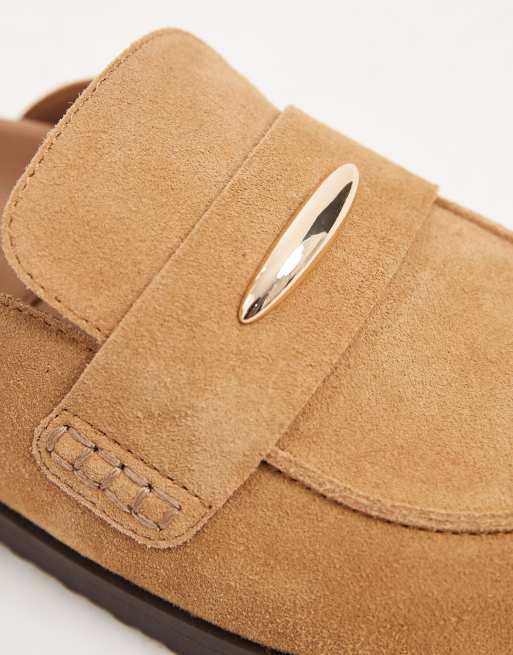 Steve Madden – Tobin – Clogs aus Wildleder in Kastanienbraun, 2 von 5