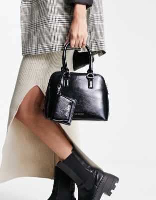Buy Steve Madden BLOVEY Quilted Top Handle Crossbody Bag In Black