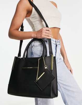 Steve Madden tote bag with shoulder strap in black