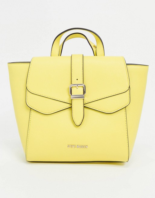 Steve Madden tote bag with shoulder strap in yellow