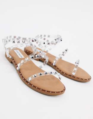 steve madden studded flat sandals