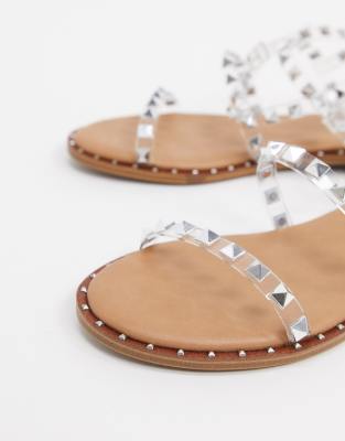 steve madden studded flat sandals