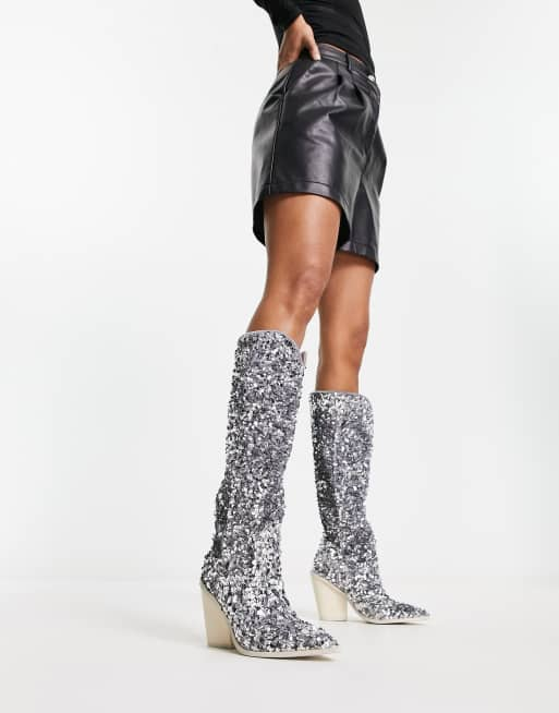 Steve madden deals sparkle boots