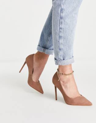 Steve Madden Vala Pumps In Tan Nubuck-brown In Brown