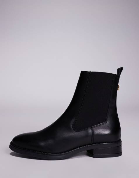 Steve Madden Valera chelsea boots in black leather - view 1