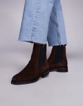 [Steve Madden] Steve Madden Valera chelsea boots in brown suede 36 Brown Suede