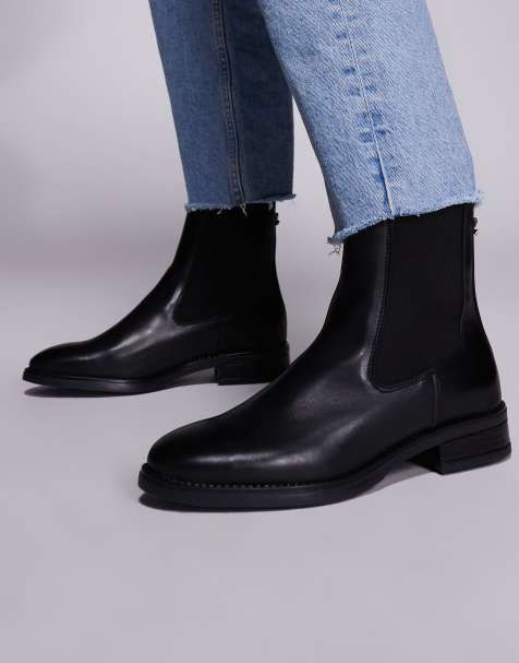 Steve Madden – Valera – Czarne skórzane sztyblety - view 1