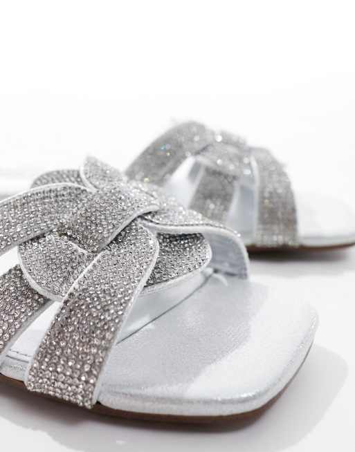 Steve madden glitter slides online