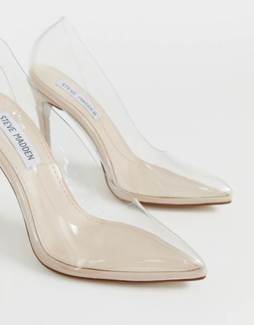 Steve madden 2025 vegas clear pumps